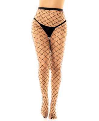Collant large maille noire 
