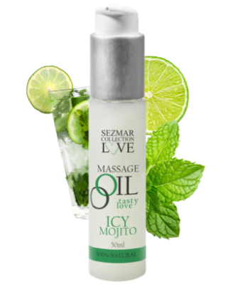 Huile de massage comestible mojito menthe 50ml 