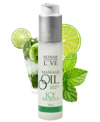 Huile de massage comestible mojito menthe 50ml 
