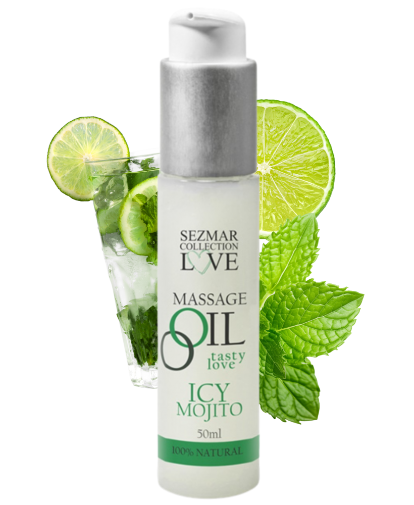 Huile de massage comestible mojito menthe 50ml 