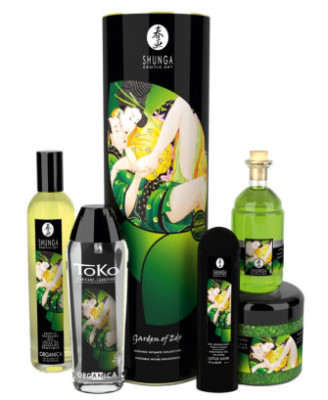 Coffret bio plaisir massage lubrifiant sels de mer 