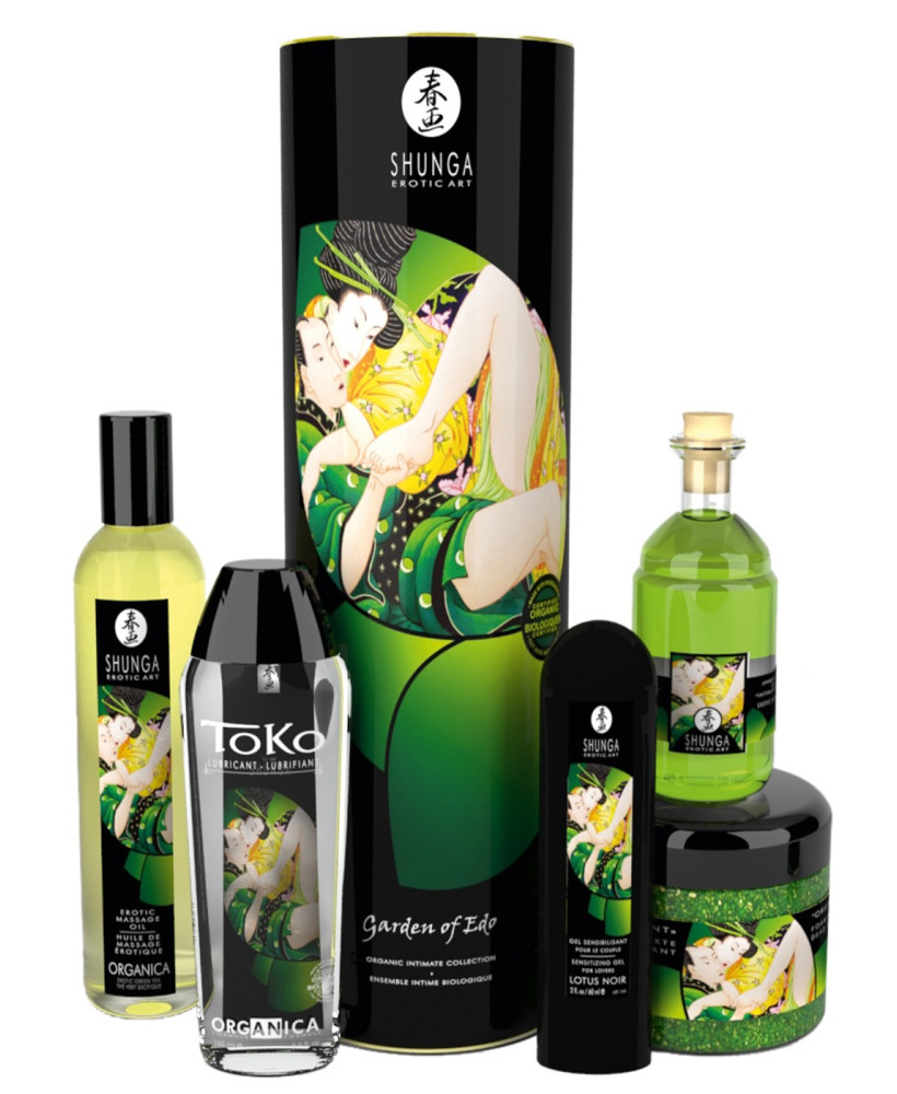 Coffret bio plaisir massage lubrifiant sels de mer 