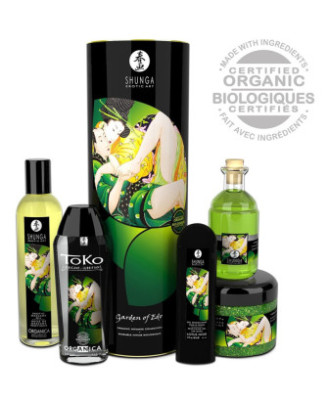 Coffret bio plaisir massage lubrifiant sels de mer 