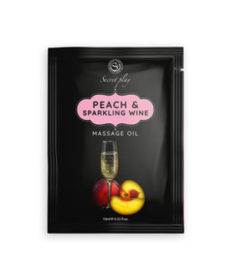 Dosette huile de massage pêche vin pétillant 10 ml 
