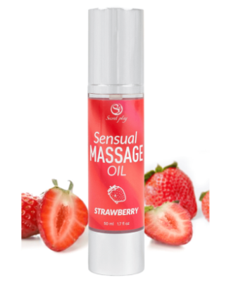 Huile de massage fraise 50 ml Secret Play
