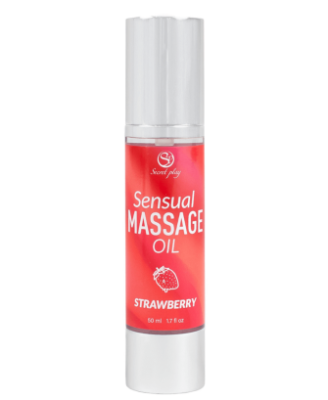 Huile de massage fraise 50 ml Secret Play