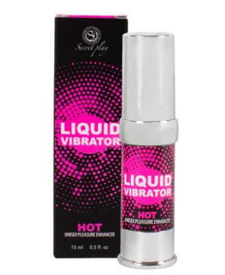 Liquide vibrant effet chauffant arôme fraise à la crème unisexe 15ml 
