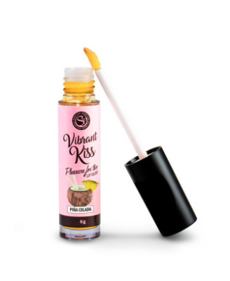 Gloss sexe oral vibrant Pina Colada 100% comestible 