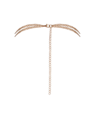 Chaîne de corps dorée avec strass 